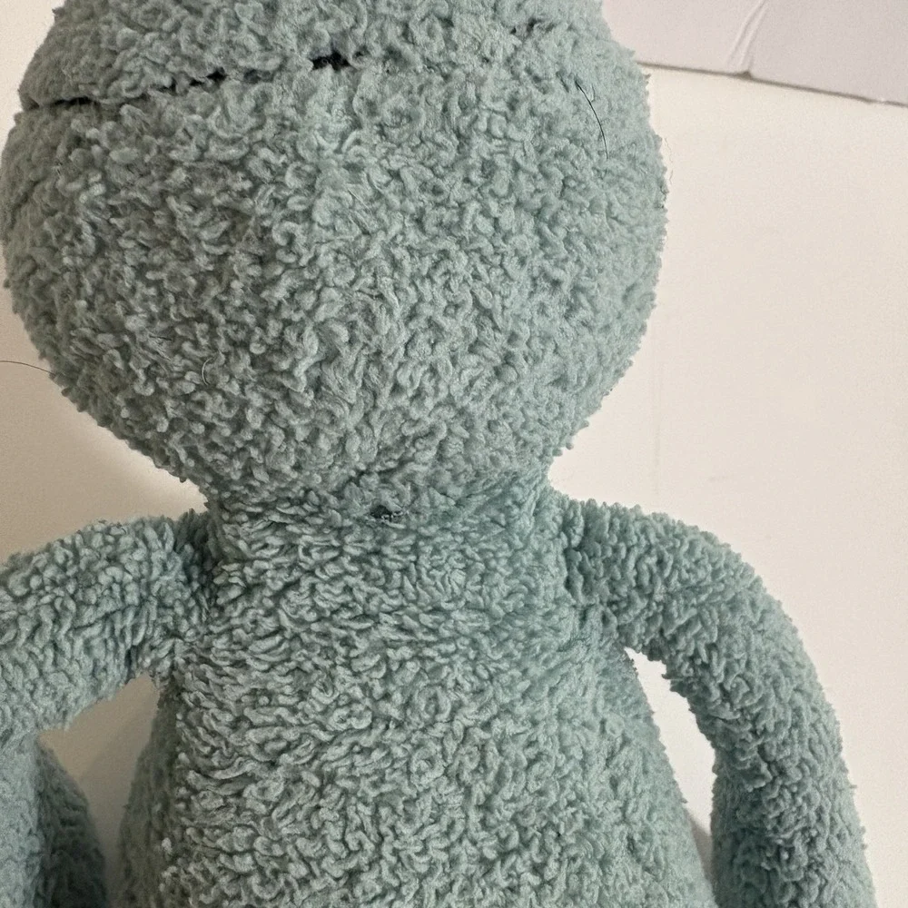 Vtg Jellycat Frog Plush Green Long Legs Beaded Eyes Retired Soft Toy Lovey 13